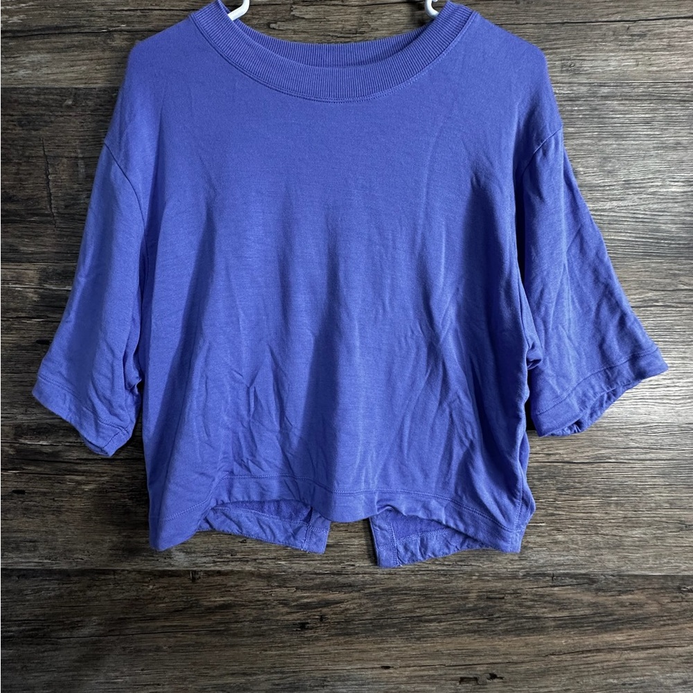 Athleta Blue Relaxed Blouse